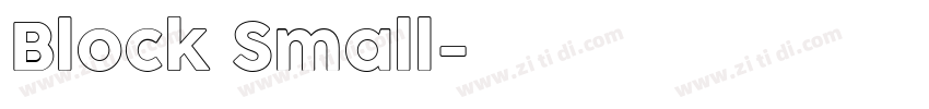 Block Small字体转换